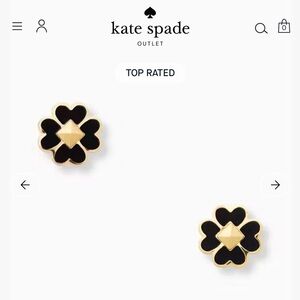 Kate Spade Black and Gold Earrings
